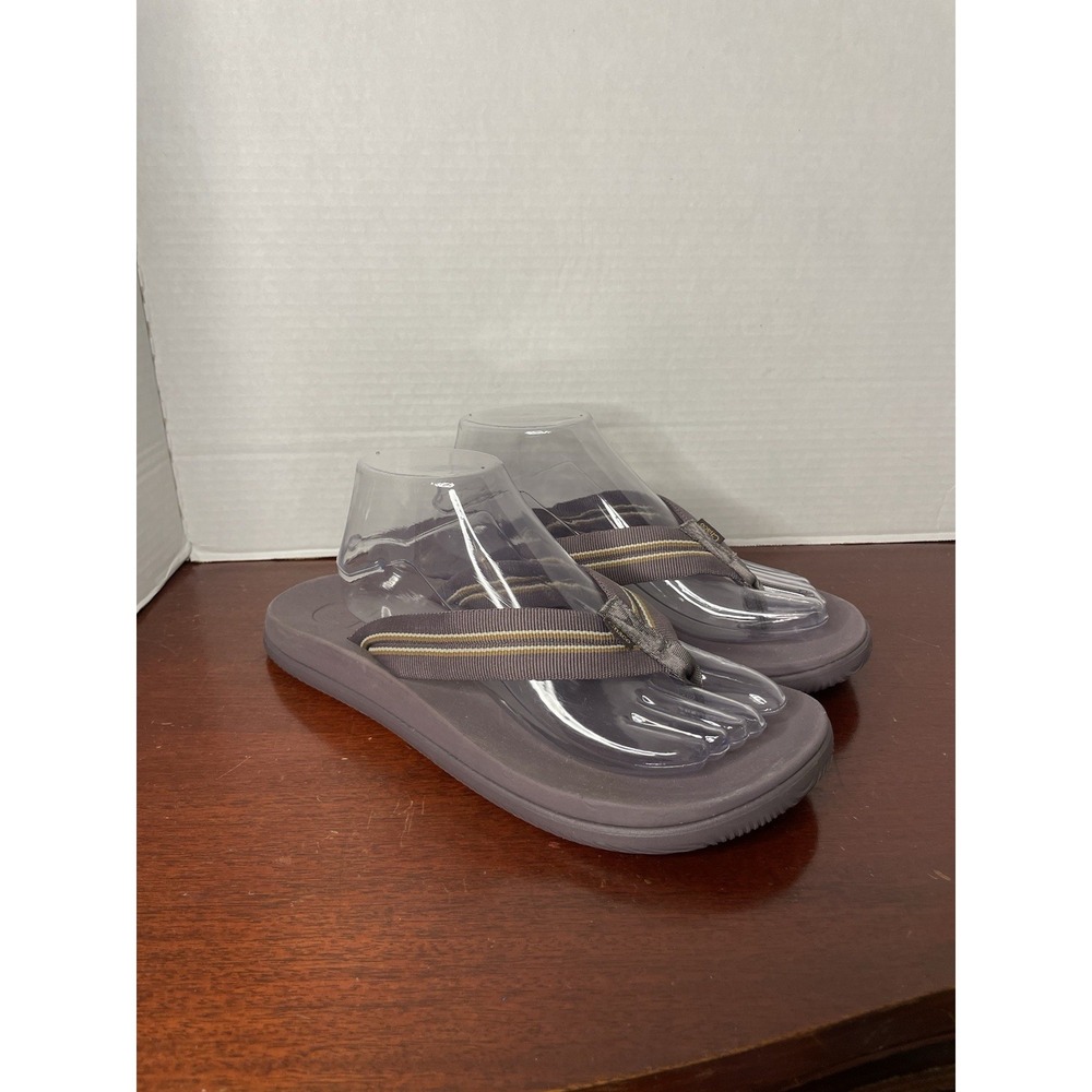 Chaco Womens Flip Flops Sandals Thong Chillos Sadie Clay Size 11 Stripe Summer